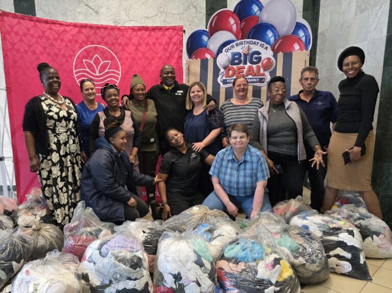 Clothing donated by Pick n Pay